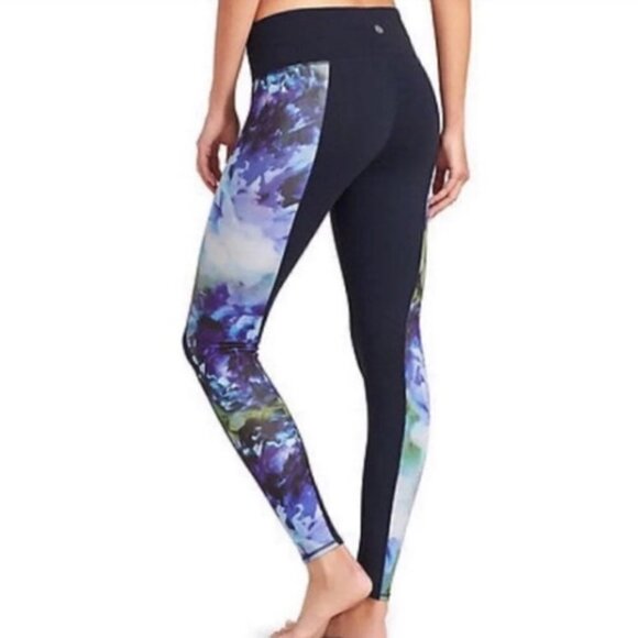 Athleta Chaturanga Bloom Floral Tight Women's M High Inseam 28" Key Pocket - Picture 1 of 16